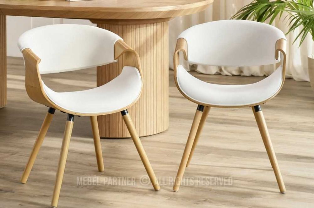 Krzesło dąb gięte drewno dębowe z kremowym welurem OUTLET! C21 10szt
