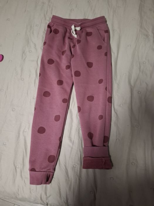 Spodnie dresowe ocieplane 128 F&F