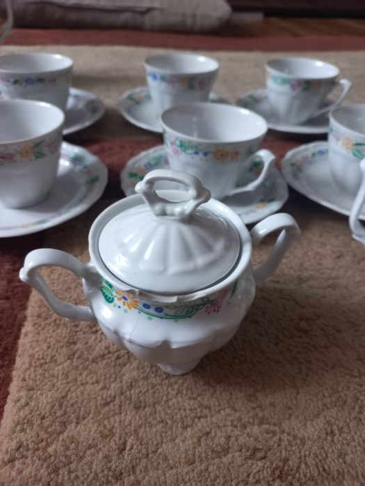 Porcelana serwis kawowy PRL