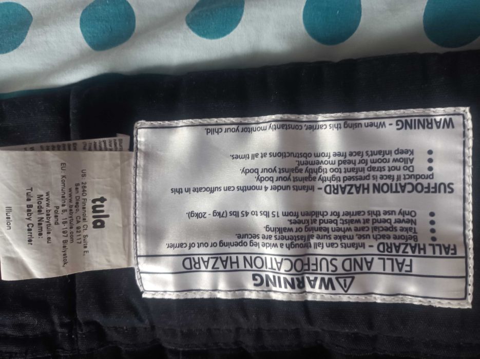 Nosidło Tula Baby Carrier 7-20kg