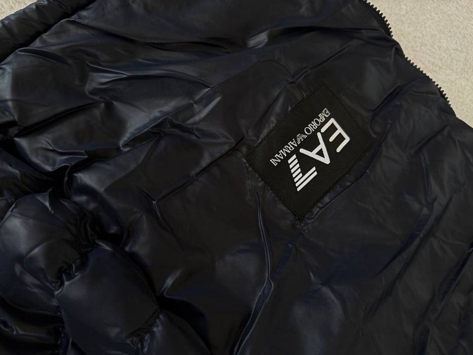 Куртка Emporio Armani синя чоловіча куртка армані синя чоловіча