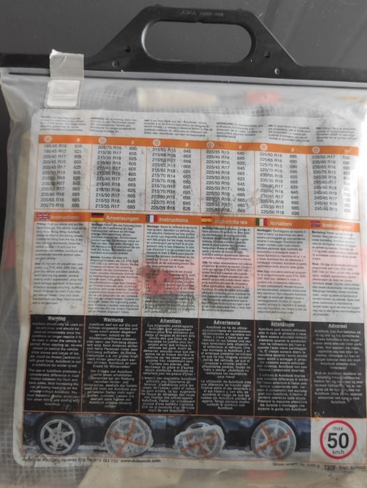 Correntes neve texteis Autosock