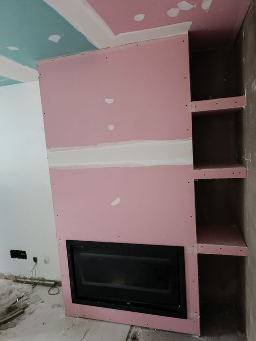 Remodelação de interiores, tetos falsos, divisória e pinturas