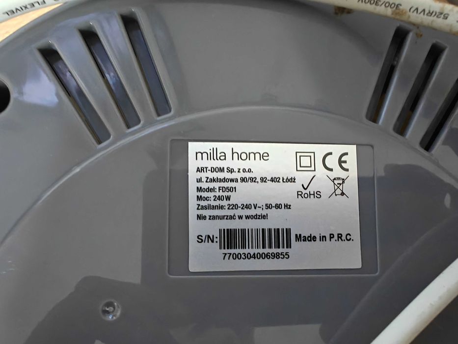 Suszarka do grzybów MILLA HOME FD501 240W