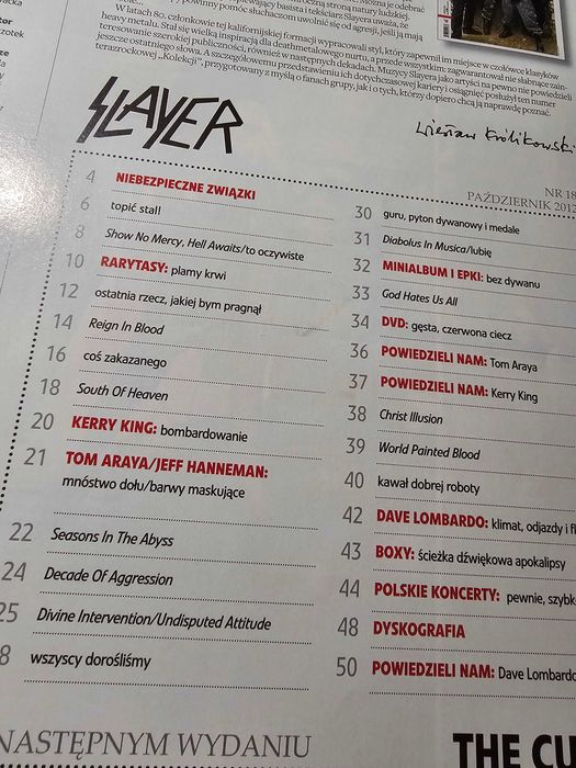 SLAYER - Teraz Rock Kolekcja - 52 strony o zespole!