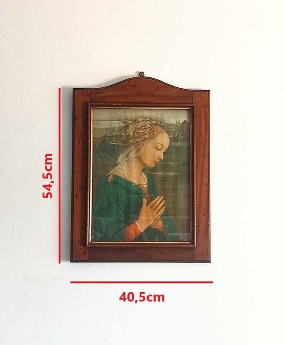 Quadro com reprodução da pintura de Madonna de Fra Filippo Lippi