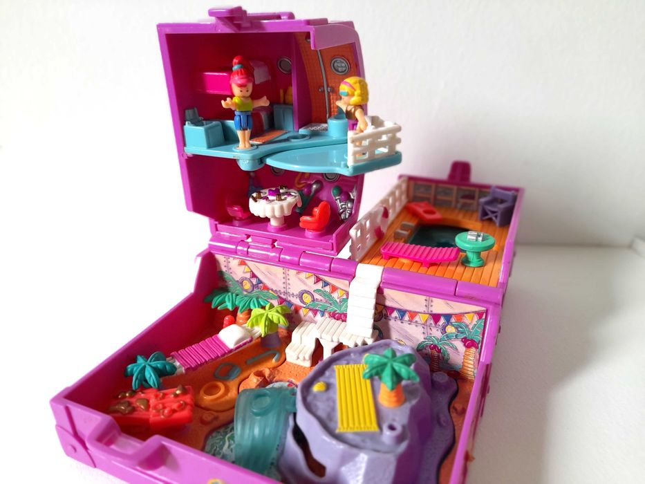 Polly Pocket Vintage Antiga Anos 90 1996 Surf n Swim Ilha do Tesouro