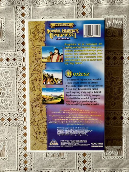 Najwięksi Bohaterowie i Opowieści Biblii: Mojżesz (1999) - kaseta
