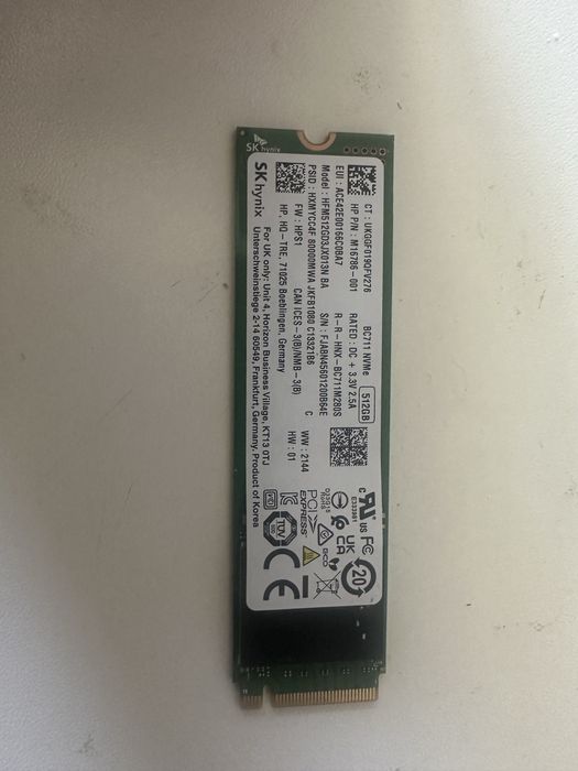 Dysk hynix 512gb NVME