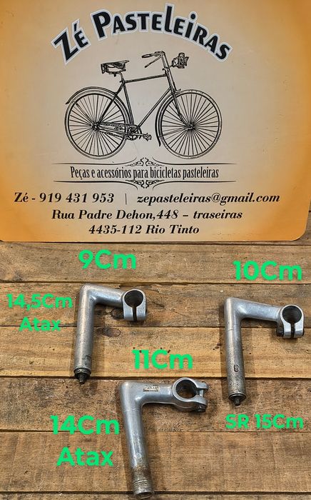 Guiador alumínio ciclismo/pedaleira dupla alumínio/ avanços Atax/ SR