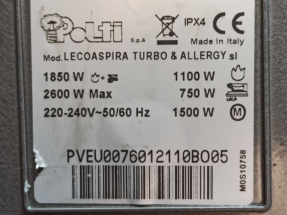 Паропылесос Polti Lecoaspira Turbo & Allergy (БУ, рабочий)