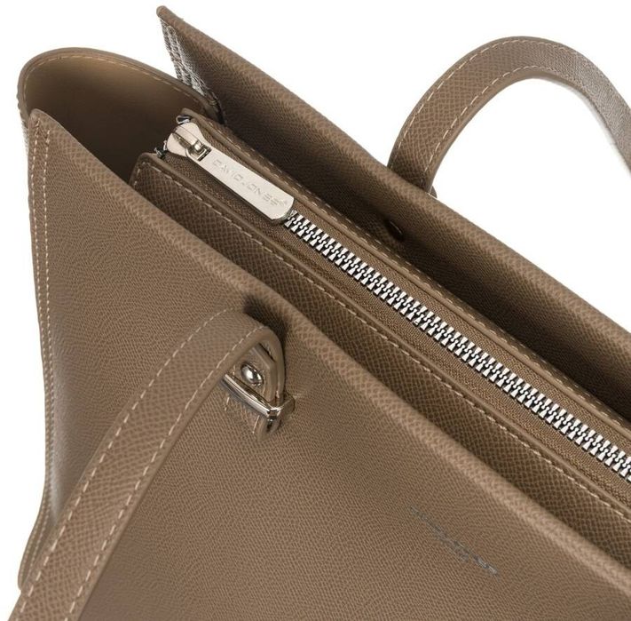 duża shopperka damska ze skóry ekologicznej - david jones