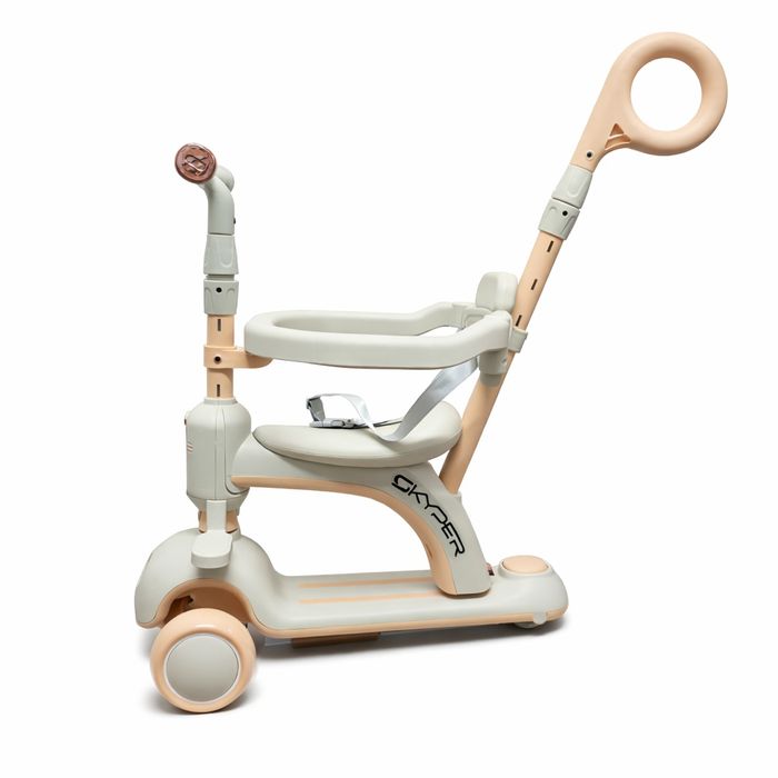 Самокат с родительской ручкой и сиденьем 3 в1  от 1 года