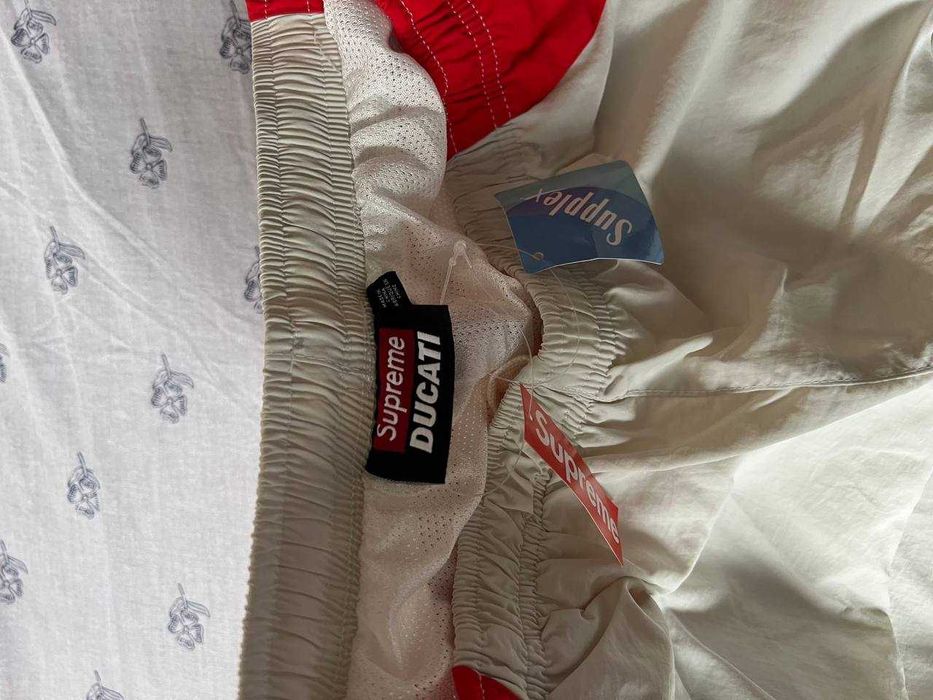 Supreme spodnie Ducati cream white track pants xl nowe