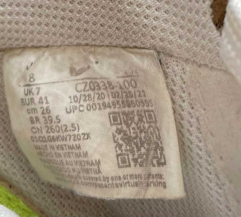 Білі кросівки nike air force оригінал, розмір 41