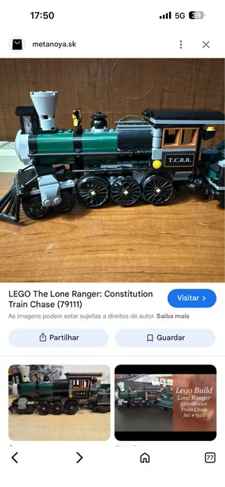 Lego the lone ranger constitution train chase 79111