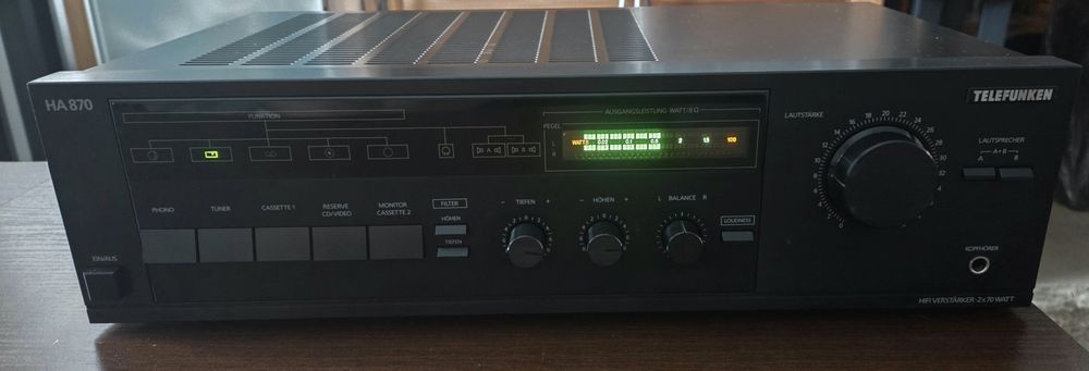 Piękny wzmacniacz Telefunken HA-870 870