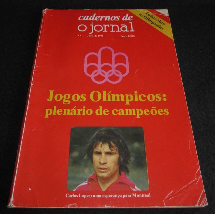 Livro Revista Jogos Olímpicos plenário de campeões Carlos Lopes 1976