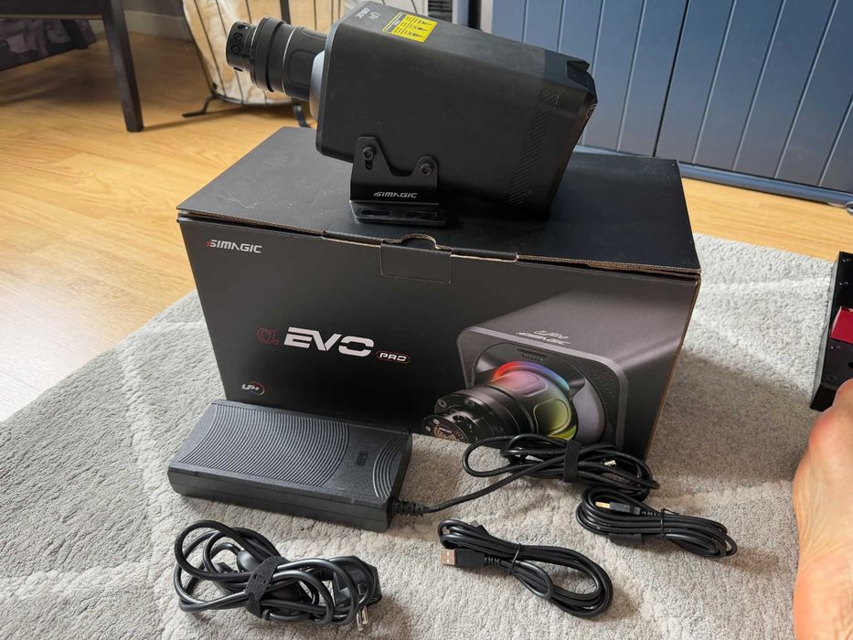 Simagic Alpha EVO Pro 18Nm Base + suportes montagem lateral + Emergency switch + GT Neo