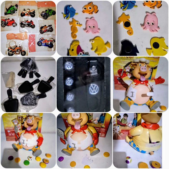 Mínimos brinquedos criança máscaras cars faisca comilão imãs...