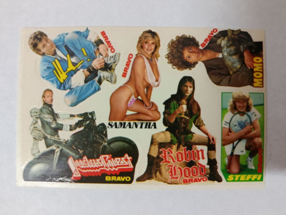 AUTOCOLANTES Musicais, Anos 80 (top)