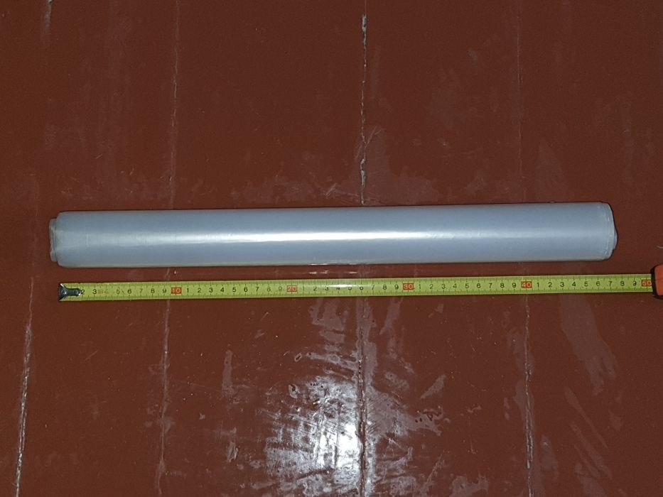 Рулон прозорої поліетиленової плівки (шир.- 45см.,  дов.- 8м.50см.)