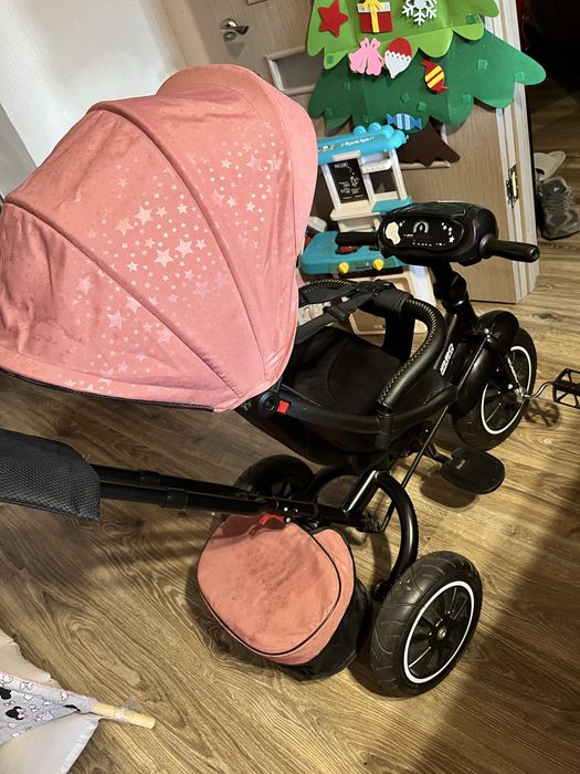 Дитячий триколісний велосипед Turbo Trike з поворотним сидінням 360°