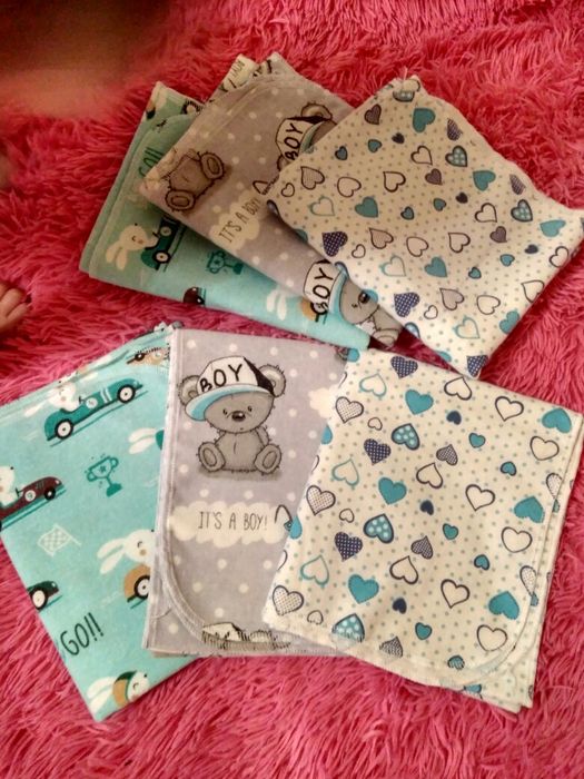 Хлопковые пеленки, муслиновые, фланель