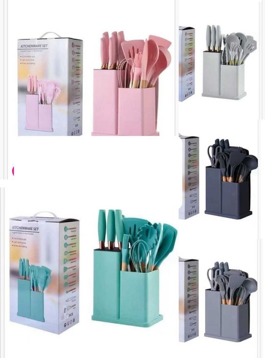 Conjunto de utensílios de cozinha em Silicone Novos