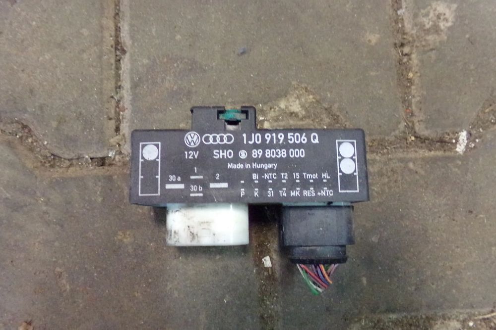 moduł przekaźnik sterownik wentylatora 1j0919506q audi seat skoda volkswagen