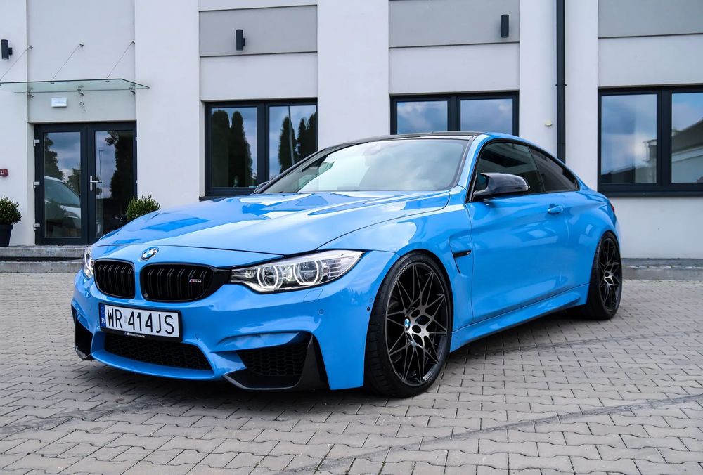 BMW M4 M4 F82 Competition, Yas Marina Blue, doinwestowana! Możliwa zamiana.