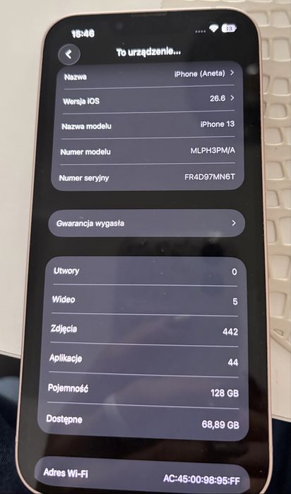 Iphona 13 różowy