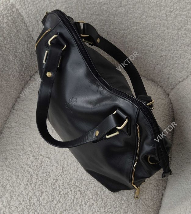 Красивая кожаная сумка Vera Pelle. Италия. Формат А4. Шкіряна сумка