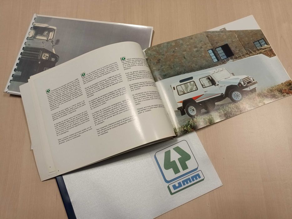 Maquetes do derradeiro catálogo UMM