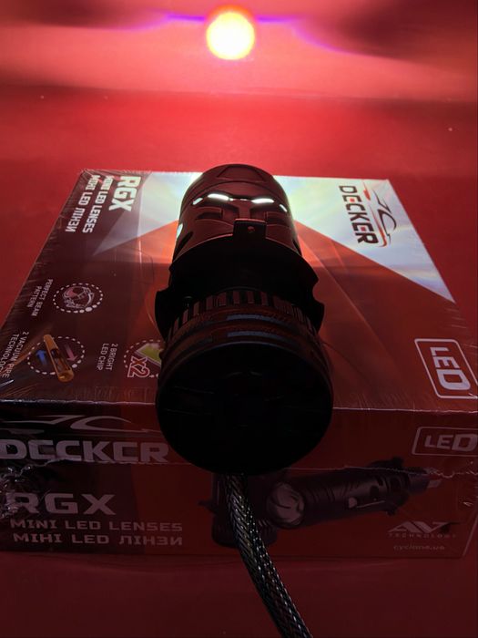 Decker RGX-01 H4 LED 12000Lm 65/85W 5500K CAN BUS LED лампи H4 автолампи МІНІ ЛІНЗИ