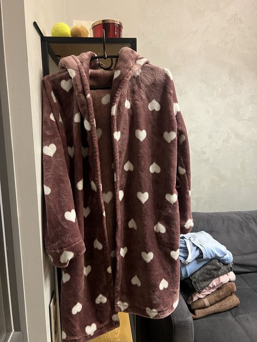 Теплий,рожевий халат