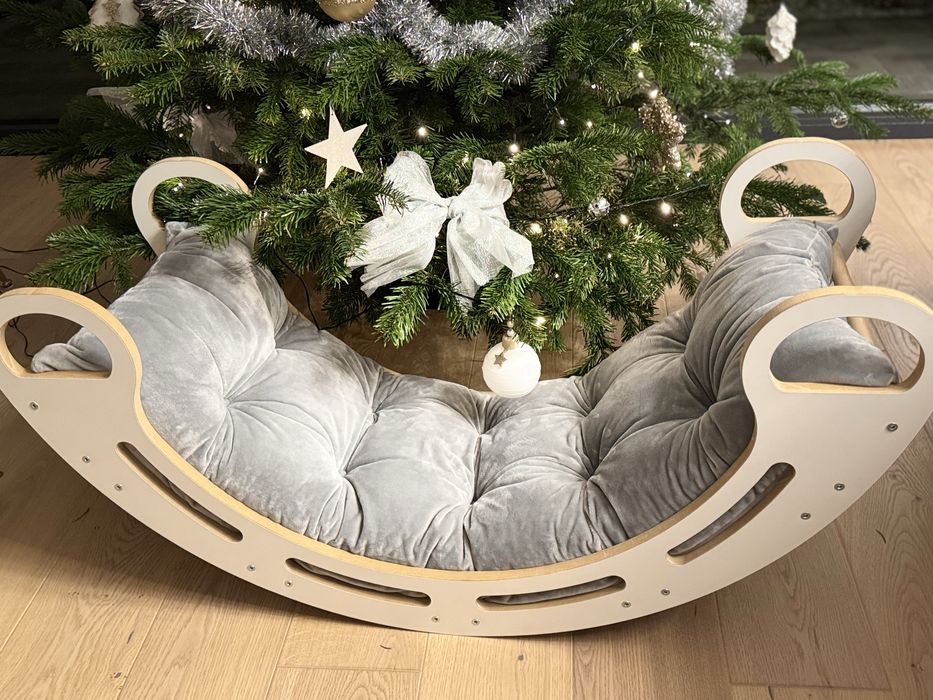 Poduszka welurowa do bujaka montessori 125 x 65 kolory