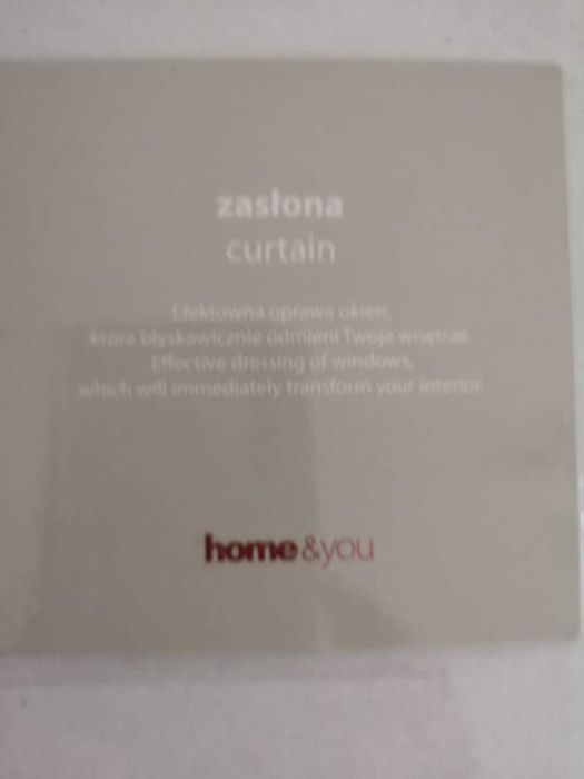 Firana Home&you 140x250 zasłona Ecru Ecri Nowe