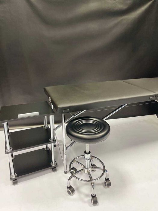 РОЗПРОДАЖ‼️Набір №25: кушетка чемодан+етажерка для косметолога+стілець