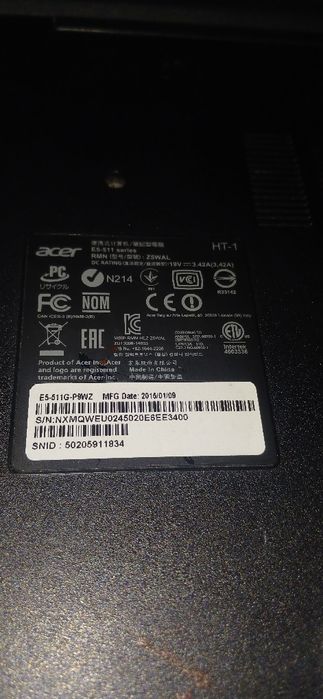 Acer Aspire E5-511G-P9WZ