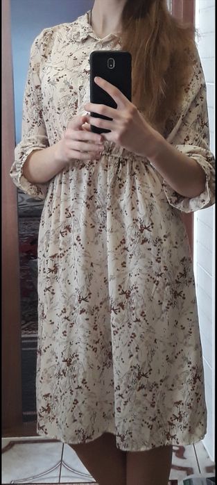 Шифонова сукня в квіточку