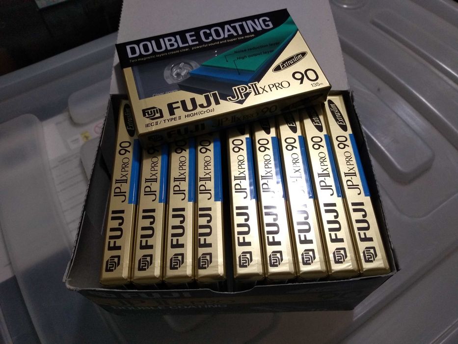 Cassetes de áudio VINTAGE, FUJI JP-IIx PRO 90, NOVAS!