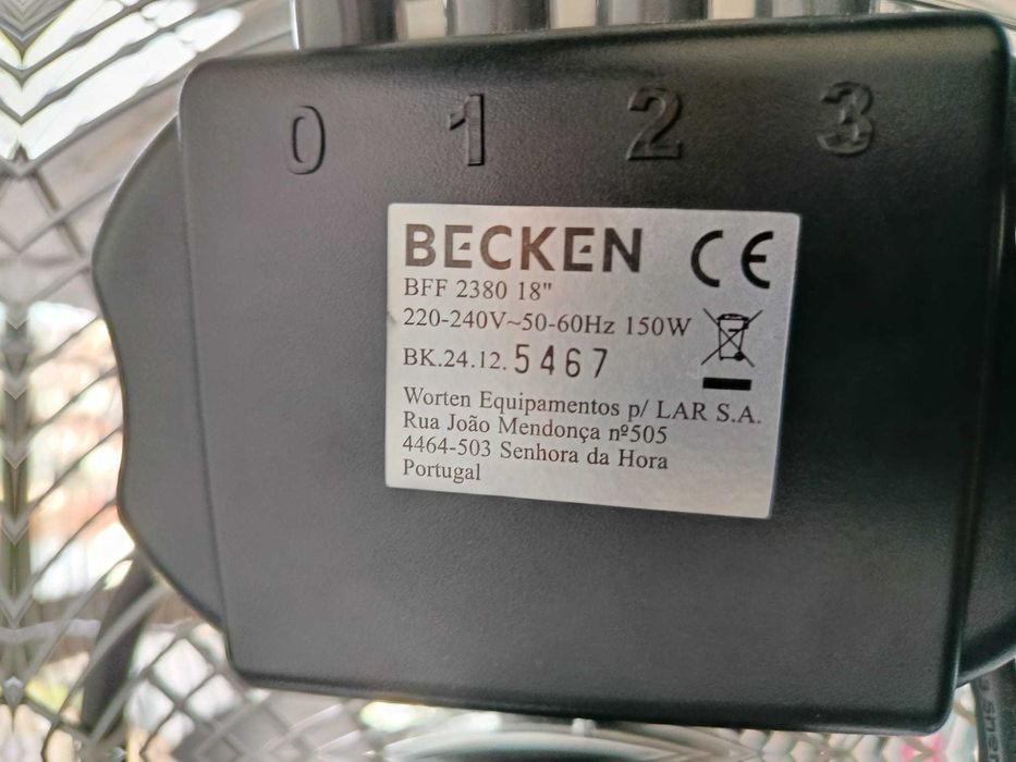 Ventilador Becken como novo