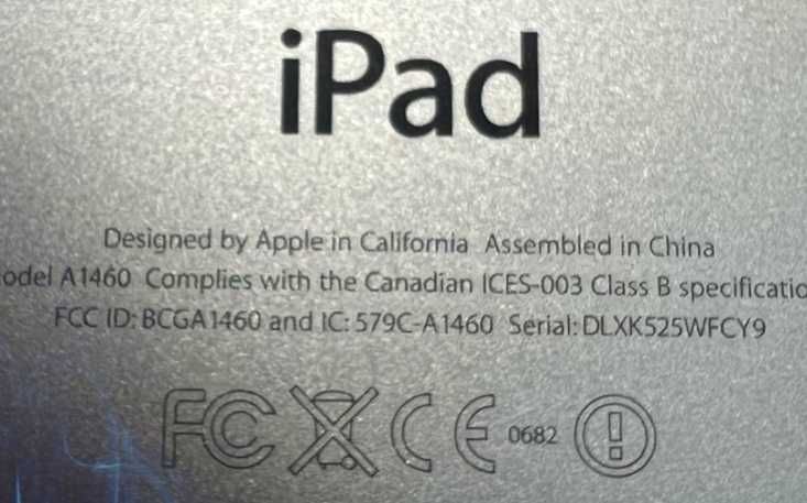 Apple iPad 4 A1460 Cellular 1GB 16GB White