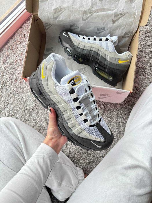 !SALE! Nike Air Max 95 OG Grey/White/Yellow 40 41 42 43 44 45 найк
