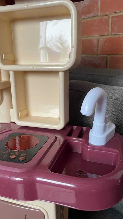 Дитяча ігрова кухня з водою, парою та аксусуарами 70 см.
