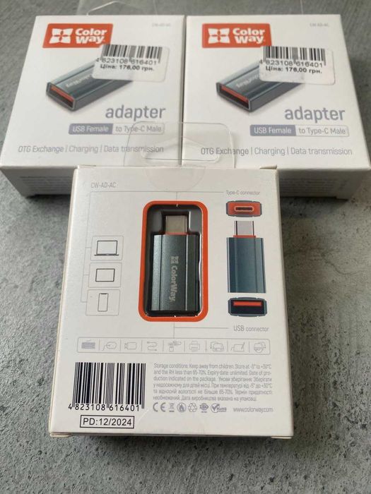 Адаптер USB TYPE-C ColorWay