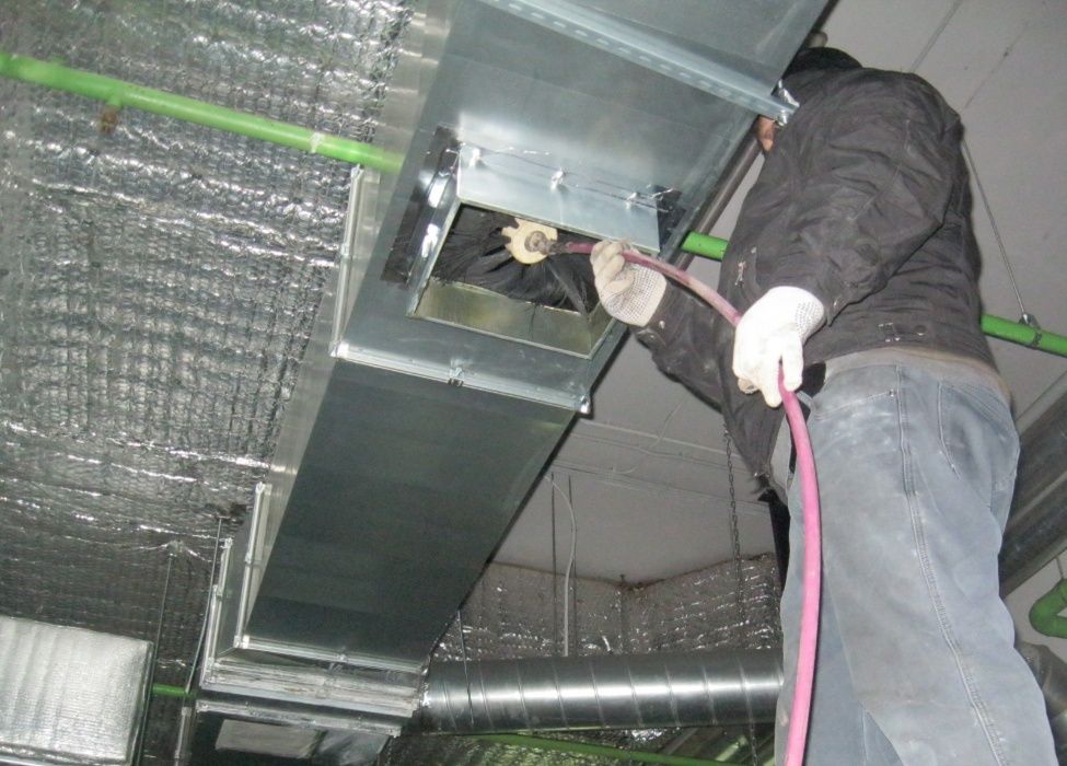 Чистка систем вентиляции и кондиционирования