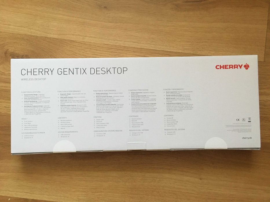 NOWY zestaw bezprzewodowa klawiatura + myszka Cherry Gentix