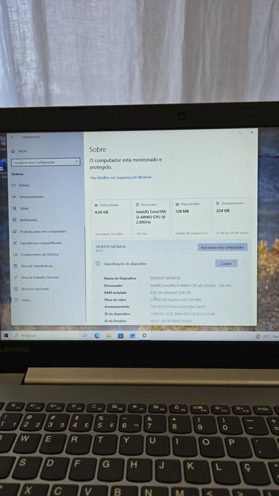 Portátil lenovo i3